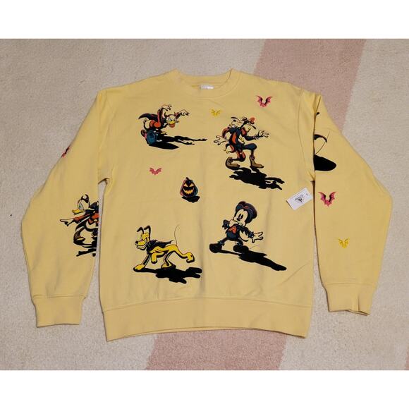Disney Parks Mickey Mouse & Friends Halloween Crewneck Sweatshirt Size S *NWT - Picture 1 of 7